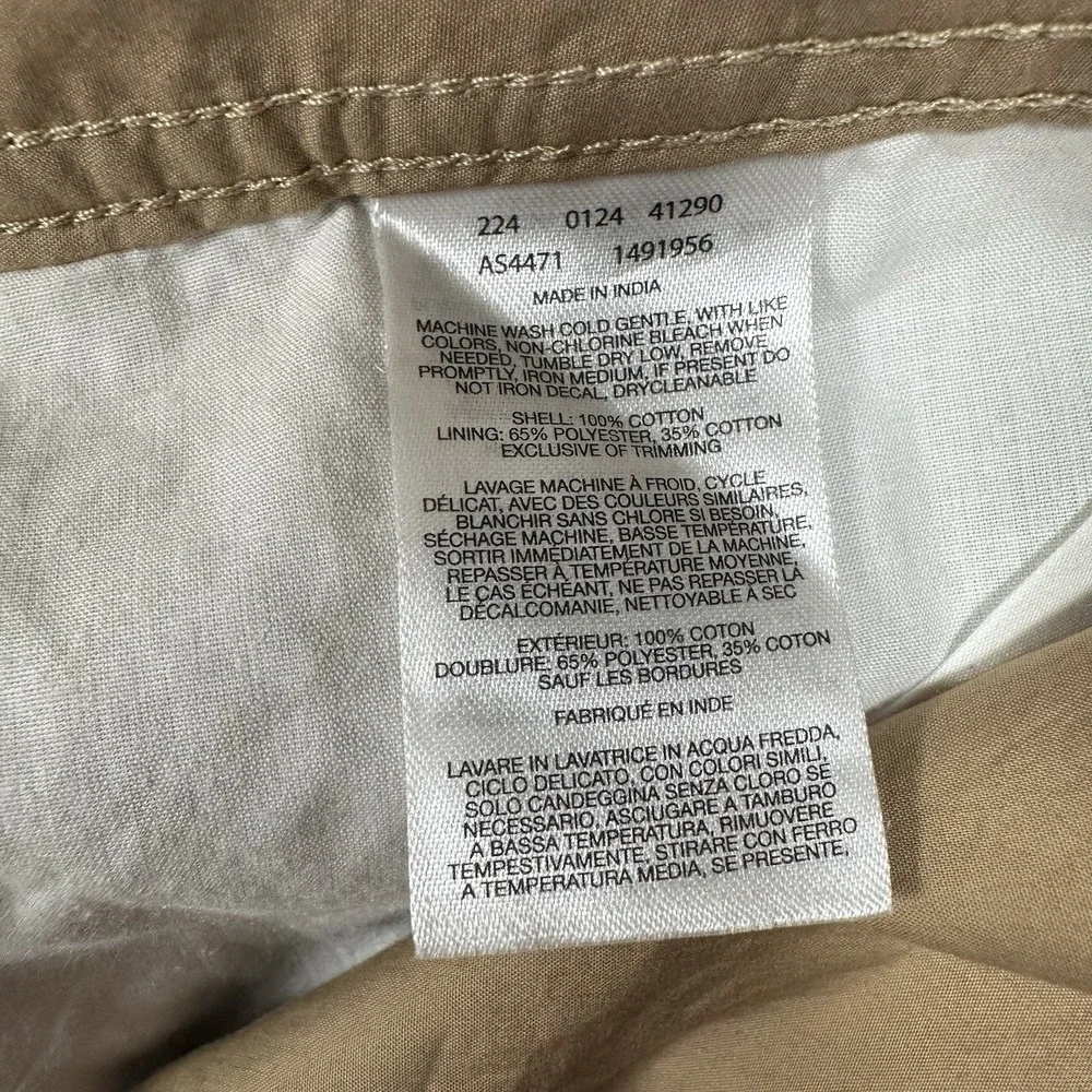 Columbia Shorts Mens 46 Brown Washed Out 10'' Inseam Hiking Outdoor Chino NEW
